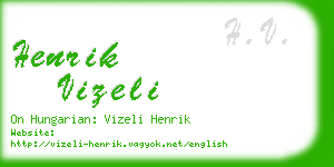 henrik vizeli business card